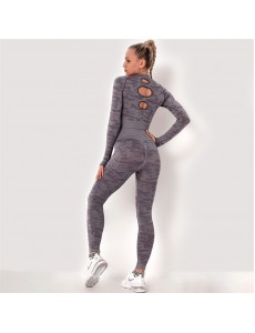 8 colors Fashion Modern Breathable Workout Clothing Women Active Wear Yoga Set hygroscopic and sweat releasing