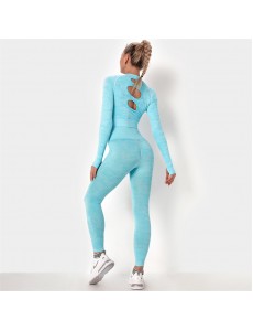 8 colors Fashion Modern Breathable Workout Clothing Women Active Wear Yoga Set hygroscopic and sweat releasing