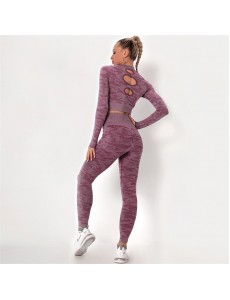 8 colors Fashion Modern Breathable Workout Clothing Women Active Wear Yoga Set hygroscopic and sweat releasing