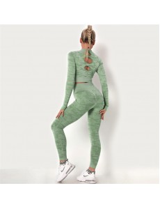 8 colors Fashion Modern Breathable Workout Clothing Women Active Wear Yoga Set hygroscopic and sweat releasing