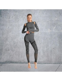 5 colors Fashion Modern Breathable Workout Clothing Women Active Wear Yoga Set hygroscopic and sweat releasing
