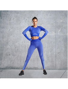 Popular 3 colors Fashion Modern Breathable Workout Clothing Women Active Wear Yoga Set hygroscopic and sweat releasing