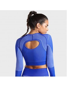 Hot Sale 3 colors Factory Wholesale Women Seamless Bandeau Strapless Girl Sexy long sleeve Popular fitness