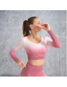 5 colors Fashion Modern Breathable Workout Clothing Women Active Wear Yoga Set hygroscopic and sweat releasing