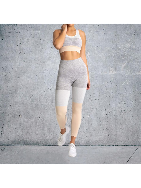 New Fashion Modern Breathable Workout Clothing Women Active Wear Yoga Pants BRA 3 colors Hot Sale