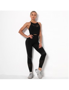 New Fashion Modern Breathable Workout Clothing Women Active Wear Yoga Pants BRA 4 colors Hot Sale