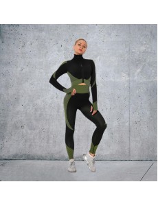 5 colors Fashion Modern Breathable Workout Clothing Women Active Wear Yoga Set hygroscopic and sweat releasing