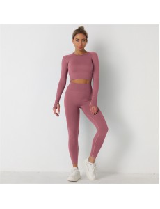 13 colors Fashion Modern Breathable Workout Clothing Women Active Wear Yoga Set hygroscopic and sweat releasing