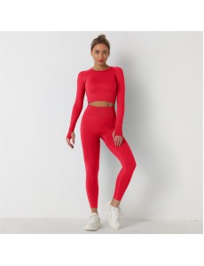 13 colors Fashion Modern Breathable Workout Clothing Women Active Wear Yoga Set hygroscopic and sweat releasing