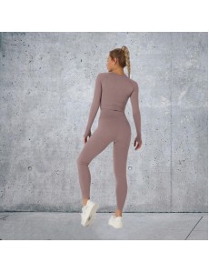 13 colors Fashion Modern Breathable Workout Clothing Women Active Wear Yoga Set hygroscopic and sweat releasing