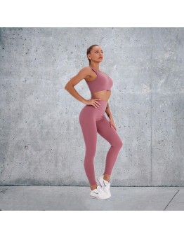New Fashion Modern Breathable Workout Clothing Women Active Wear Yoga Pants BRA 5 colors Hot Sale