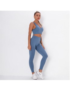 New Fashion Modern Breathable Workout Clothing Women Active Wear Yoga Pants BRA 5 colors Hot Sale
