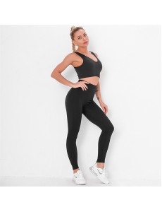 New Fashion Modern Breathable Workout Clothing Women Active Wear Yoga Pants BRA 5 colors Hot Sale
