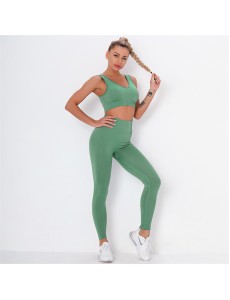 New Fashion Modern Breathable Workout Clothing Women Active Wear Yoga Pants BRA 5 colors Hot Sale