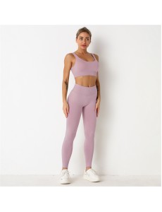 New Fashion Modern Breathable Workout Clothing Women Active Wear Yoga Pants BRA 9 colors Hot Sale
