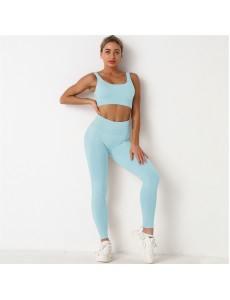 New Fashion Modern Breathable Workout Clothing Women Active Wear Yoga Pants BRA 9 colors Hot Sale