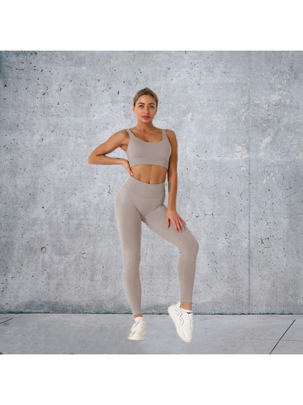 New Fashion Modern Breathable Workout Clothing Women Active Wear Yoga Pants BRA 9 colors Hot Sale