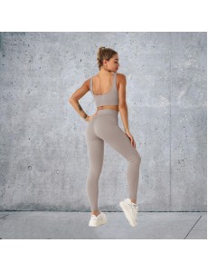New Fashion Modern Breathable Workout Clothing Women Active Wear Yoga Pants BRA 9 colors Hot Sale