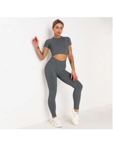 9 colors Fashion Modern Breathable Workout Clothing Women Active Wear Yoga Set hygroscopic Hot Sale
