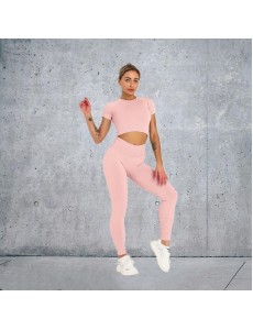 9 colors Fashion Modern Breathable Workout Clothing Women Active Wear Yoga Set hygroscopic Hot Sale