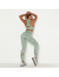 New Fashion Modern Breathable Workout Clothing Women Active Wear Yoga Pants BRA 6 colors comfortable