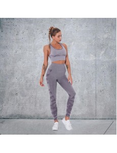 HOT 5 colors Fashion Modern Breathable Workout Clothing Popular Women Active Wear Yoga Set hygroscopic