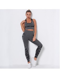 HOT 5 colors Fashion Modern Breathable Workout Clothing Popular Women Active Wear Yoga Set hygroscopic