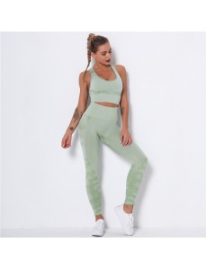 HOT 5 colors Fashion Modern Breathable Workout Clothing Popular Women Active Wear Yoga Set hygroscopic
