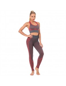 HOT Sale 5 colors Fashion Modern Breathable Workout Clothing Popular Women Active Wear Yoga Set hygroscopic