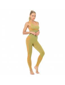 HOT Sale 5 colors Fashion Modern Breathable Workout Clothing Popular Women Active Wear Yoga Set hygroscopic