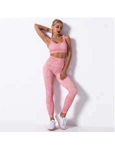 4 colors Fashion Modern Breathable Workout Clothing Women Active Wear Yoga Set fitness