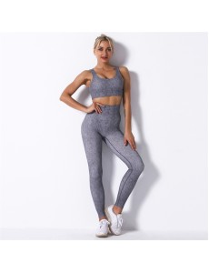 4 colors Fashion Modern Breathable Workout Clothing Women Active Wear Yoga Set fitness