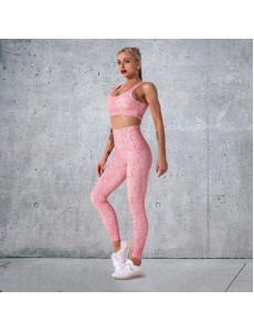 4 colors Fashion Modern Breathable Workout Clothing Women Active Wear Yoga Set fitness
