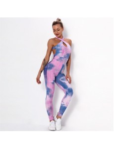 Fashion Modern Breathable Workout Clothing Women Active Wear Leggings Yoga Pants 11 colors Jumpsuit suspender Yoga suit