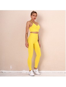 HOT 7 colors Fashion Modern Breathable Workout Clothing Popular Women Active Wear Yoga Set hygroscopic