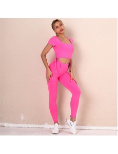 Hot Sale Yoga Set 7 colors Fashion Modern Breathable Workout Clothing Women Active Wear hygroscopic Popular