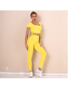 Hot Sale Yoga Set 7 colors Fashion Modern Breathable Workout Clothing Women Active Wear hygroscopic Popular