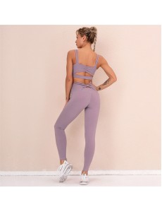 HOT 5 colors Fashion Modern Breathable Workout Clothing Women Active Wear Yoga Set hygroscopic Popular