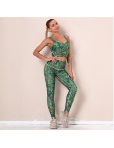 New Fashion Modern Breathable Workout Clothing Women Active Wear Yoga Pants BRA 5 colors fitness