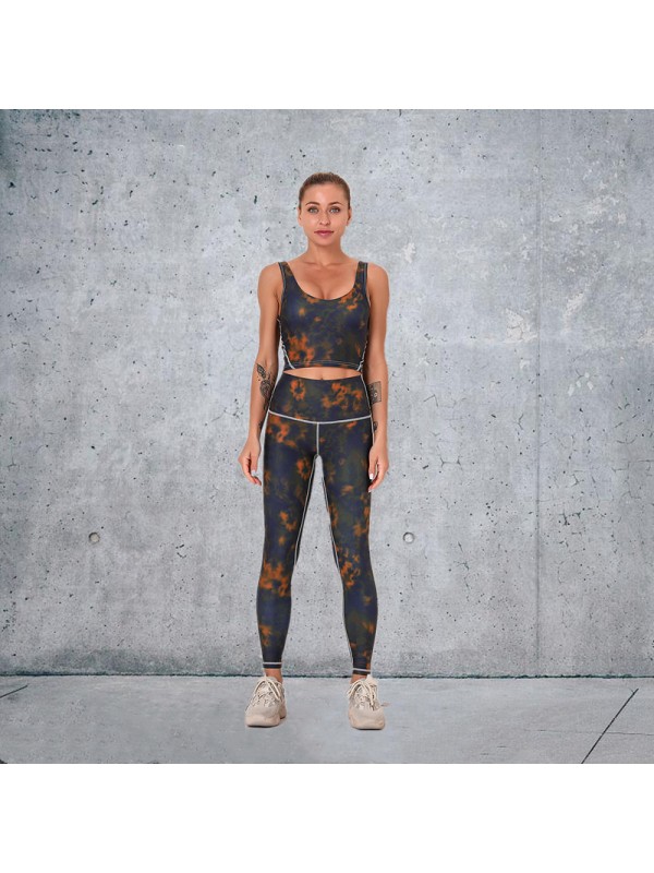 New Fashion Modern Breathable Workout Clothing Women Active Wear Yoga Pants BRA 5 colors fitness