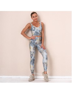 New Product Fashion Modern Breathable Workout Clothing Women Active Wear Yoga Pants BRA 5 colors fitness