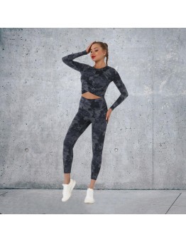 6 colors Fashion Modern Breathable Workout Clothing Women Active Wear Yoga Set hygroscopic and sweat releasing
