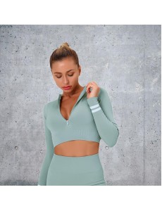 New Product 8 colors Factory Wholesale Women Seamless Bandeau Strapless Girl Sexy long sleeve Popular