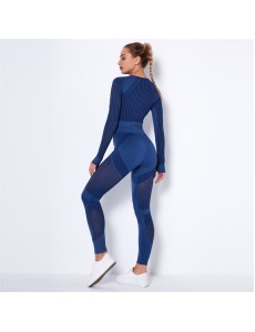 10 colors Fashion Modern Breathable Workout Clothing Women Active Wear Yoga Set hygroscopic and sweat releasing
