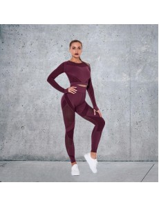 10 colors Fashion Modern Breathable Workout Clothing Women Active Wear Yoga Set hygroscopic and sweat releasing