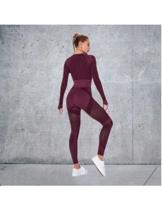 10 colors Fashion Modern Breathable Workout Clothing Women Active Wear Yoga Set hygroscopic and sweat releasing