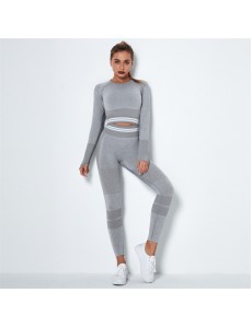 Fashion Modern Breathable Workout Clothing Women Active Wear Yoga Set hygroscopic 4 colors
