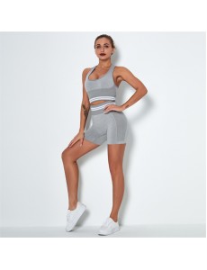 HOT 4 colors Fashion Modern Breathable Workout Clothing Women Active Wear Yoga Set hygroscopic and sweat releasing