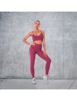 New Fashion Modern Breathable Workout Clothing Women Active Wear Yoga Pants BRA 4 colors high product quality