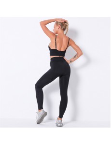 New Fashion Modern Breathable Workout Clothing Women Active Wear Yoga Pants BRA 4 colors high product quality